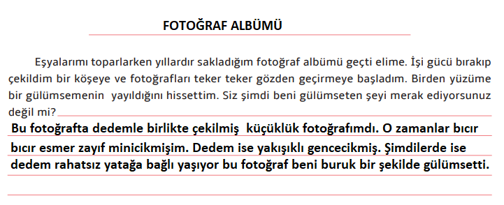 7. Sınıf Türkçe Ders Kitabı Cevapları Sayfa 149 MEB Yayınları