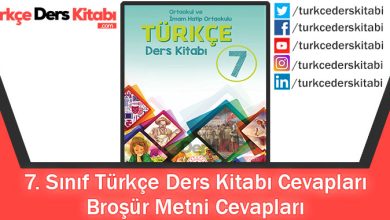 Broşür Metni Cevapları (7. Sınıf Türkçe MEB)