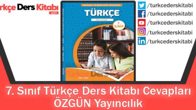 7. Sınıf Türkçe Ders Kitabı ÖZGÜN Yayıncılık