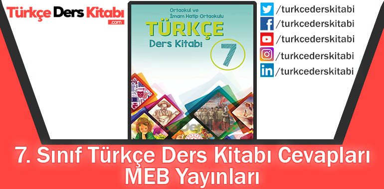 7.Sınıf MEB Yayınları Türkçe Ders Kitabı Cevapları