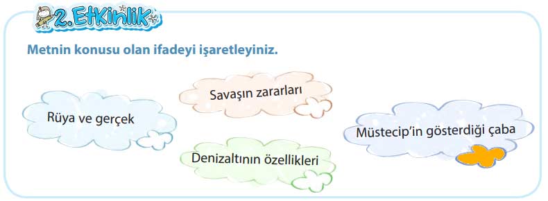 4. Sınıf Türkçe Ders Kitabı Cevapları Sayfa 49 KOZA Yayınları (Müstecip Onbaşı Metni)