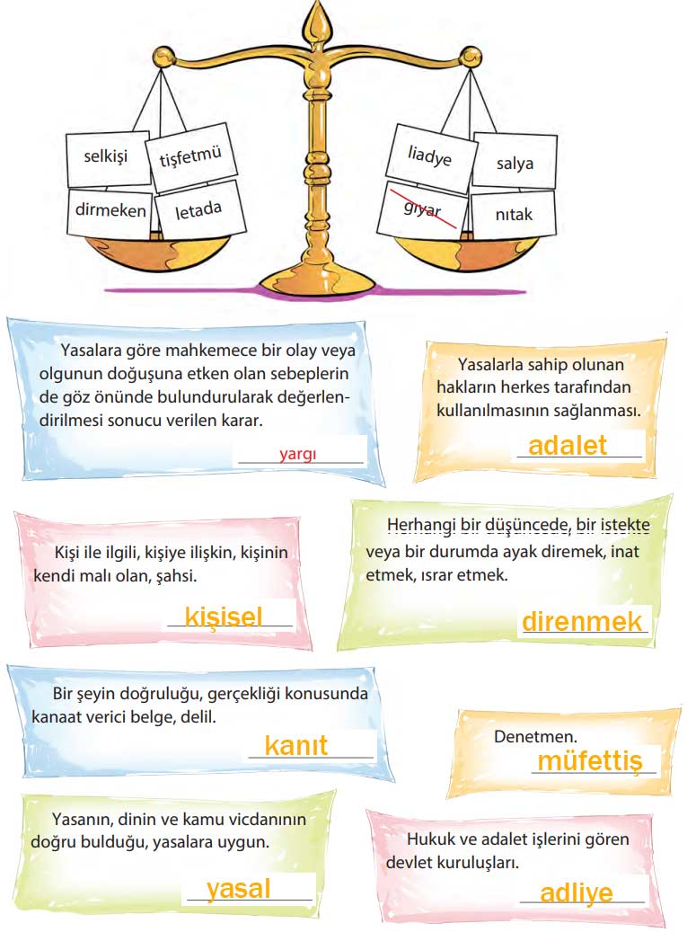 4. Sınıf Türkçe Ders Kitabı Cevapları Sayfa 63 KOZA Yayınları (Beni de Tanık Olarak Göster Metni)