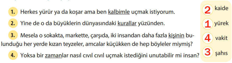 4. Sınıf Türkçe Ders Kitabı Sayfa 18 Cevapları KOZA Yayınları