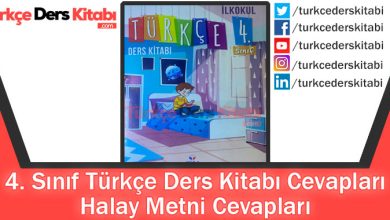 Halay Metni Cevapları (4. Sınıf Türkçe KOZA)