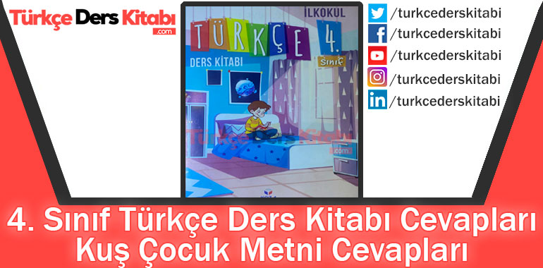 Kuş Çocuk Metni Cevapları (4. Sınıf Türkçe KOZA)