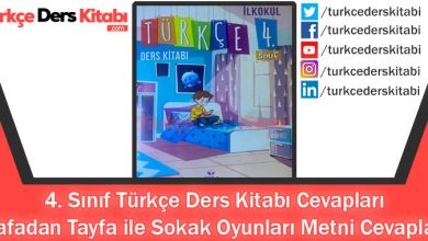 Rafadan Tayfa ile Sokak Oyunları Metni Cevapları (4. Sınıf Türkçe KOZA)