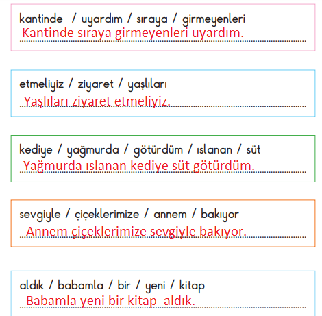 2. Sınıf Türkçe Ders Kitabı Cevapları Sayfa 41 MEB Yayınları (Yardımlaşma Metni)