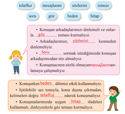 2. Sınıf Türkçe Ders Kitabı Cevapları Sayfa 43 Bilim ve Kültür Yayınları (Paylaşılan Mutluluk Metni) 