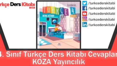 4. Sınıf Türkçe Ders Kitabı Cevapları KOZA Yayıncılık