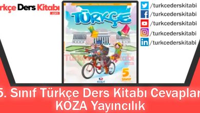 5. Sınıf Türkçe Ders Kitabı Cevapları KOZA Yayıncılık