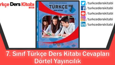 7. Sınıf Türkçe Ders Kitabı Cevapları Dörtel Yayıncılık