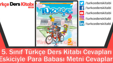 Eskiciyle Para Babası Metni Cevapları (5.Sınıf Türkçe KOZA)