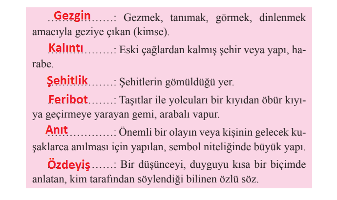 2. Sınıf Türkçe Ders Kitabı Cevapları Sayfa 121 Bilim ve Kültür Yayınları (Küçük Gezgin Çanakkale'de)
