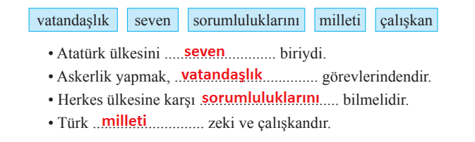 2. Sınıf Türkçe Ders Kitabı Cevapları Sayfa 138 Bilim ve Kültür Yayınları (Bayrağım)