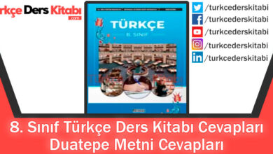 Duatepe Metni Cevapları (8. Sınıf Türkçe Ferman)