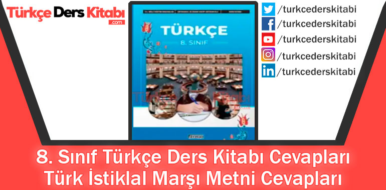 Türk İstiklal Marşı Metni Cevapları (8. Sınıf Türkçe Ferman)