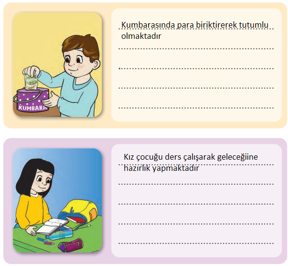 2. Sınıf Türkçe Ders Kitabı Cevapları Sayfa 154 Bilim ve Kültür Yayınları (Tutumlu Ol)