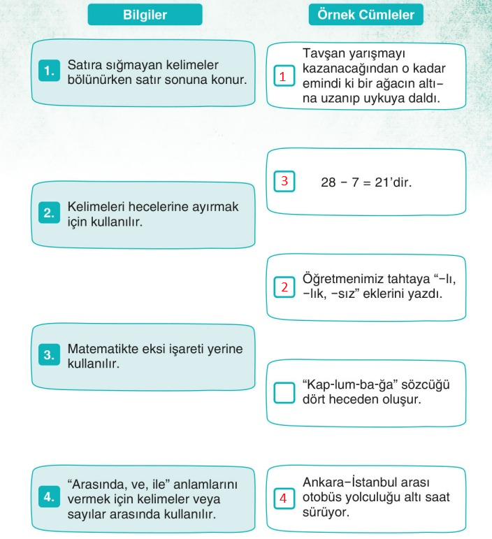 3. Sınıf Türkçe Ders Kitabı Cevapları Sayfa 184 Sonuç Yayıncılık (Tavşan İle Kaplumbağa)