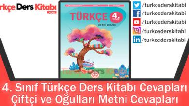 Çiftçi ve Oğulları Metni Cevapları (4. Sınıf Türkçe MEB)