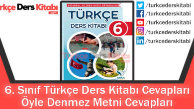 Öyle Denmez Metni Cevapları (6. Sınıf Türkçe Anka)