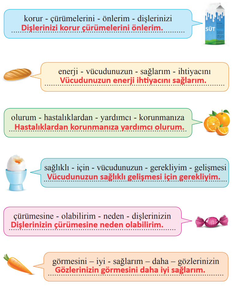 2. Sınıf Türkçe Ders Kitabı Cevapları Sayfa 208 Bilim ve Kültür Yayınları (Sağlık Öğüdü)