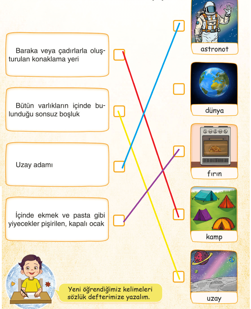 3. Sınıf Türkçe Ders Kitabı Cevapları Sayfa 213 Sonuç Yayıncılık (Uzayda Yaşam)