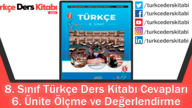 6. Ünite Ölçme ve Değerlendirme Cevapları (8. Sınıf Türkçe Ferman)