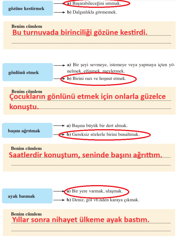 8. Sınıf Türkçe Ders Kitabı Cevapları Sayfa 168 Ferman Yayıncılık (Selim'i Anarım)