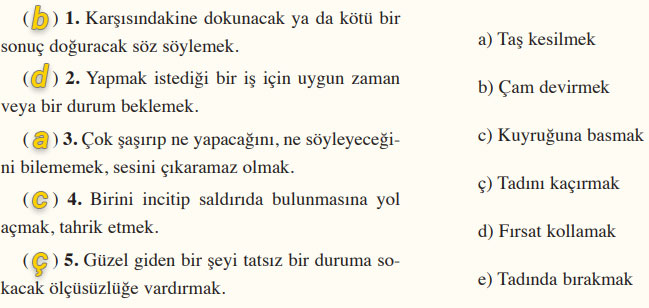 8. Sınıf Türkçe Ders Kitabı Cevapları Sayfa 223 Hecce Yayıncılık (6. Ünite Ölçme ve Değerlendirme)