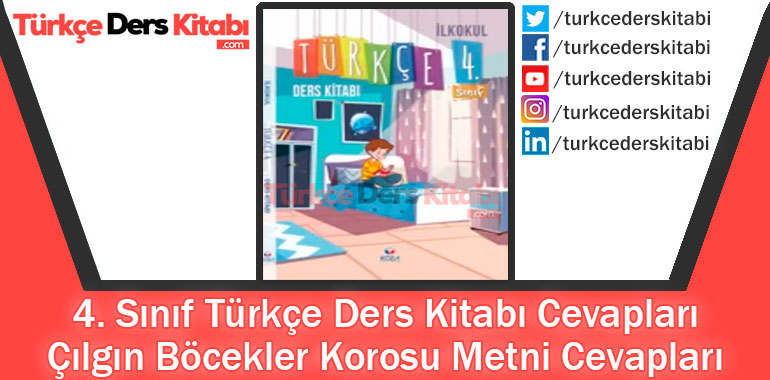 Çılgın Böcekler Korosu Metni Cevapları (4. Sınıf Türkçe KOZA)