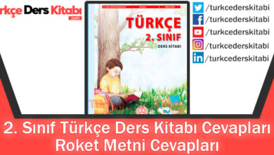 Roket Metni Cevapları (2. Sınıf Türkçe MEB)