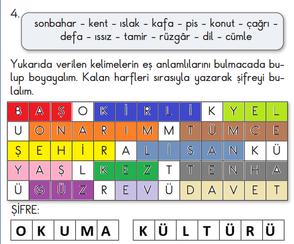 2. Sınıf Türkçe Ders Kitabı Sayfa 243 Cevapları MEB Yayınları