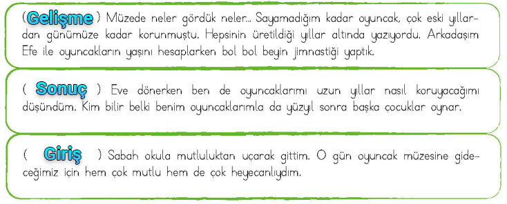 4. Sınıf Türkçe Ders Kitabı Cevapları Sayfa 208 MEB Yayınları (Güzel Anıları Biriktirmek)