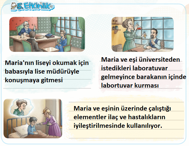 4. Sınıf Türkçe Ders Kitabı Cevapları Sayfa 237 KOZA Yayınları (Öğrenme ve Marie Curie (Meri Küri))