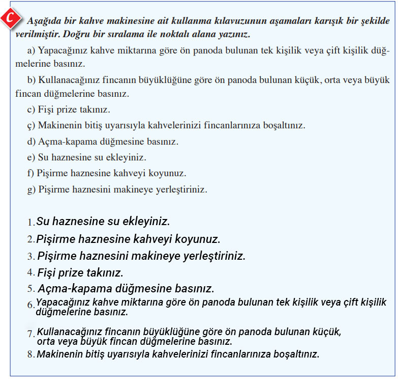 8. Sınıf Türkçe Ders Kitabı Cevapları Sayfa 297 Ferman Yayıncılık (8. Ünite Ölçme ve Değerlendirme)