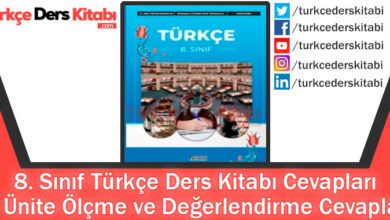 8. Ünite Ölçme ve Değerlendirme Cevapları (8. Sınıf Türkçe Ferman)